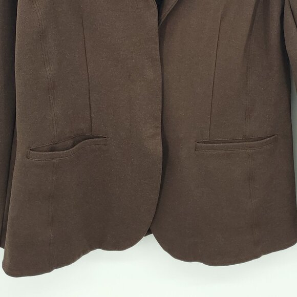 Athleta Venice Heather Blazer 10 Dark Brown Heather - Picture 8 of 16